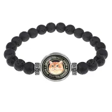 Браслет из лавы 8 мм Кот (делаю, что хочу) BSL-0068