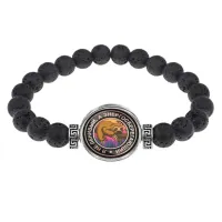 Браслет из лавы 8 мм Энергосберегающий BSL-0074