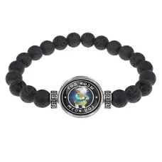 Браслет из лавы 8мм Восточный гороскоп - год Козы BSL-0106
