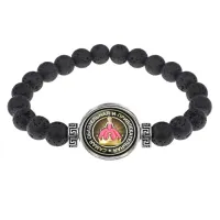 Браслет из лавы 8 мм Самая обаятельная и привлекательная BSL-0112