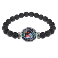 Браслет из лавы 8 мм Для хорошего кота BSL-0124