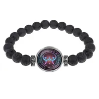 Браслет из лавы 8 мм Что посмеешь, то и пожмешь BSL-0128