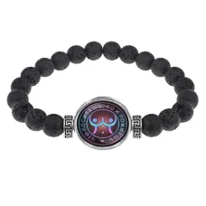 Браслет из лавы 8 мм Что посмеешь, то и пожмешь BSL-0128