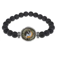Браслет из лавы 8 мм Покорителю высот BSL-0131