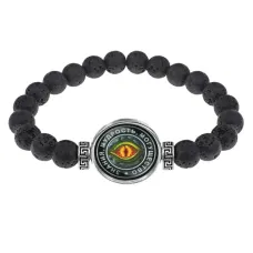 Браслет из лавы 8 мм Глаз дракона BSL-0132