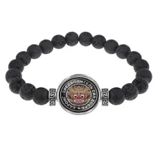 Браслет из лавы 8 мм Баронг BSL-0133