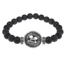 Браслет из лавы 8 мм Вечная любовь BSL-0146