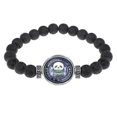 Браслет из лавы 8 мм В любой непонятной ситуации BSL-0161