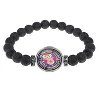 Браслет из лавы 8 мм На крыльях любви BSL-0162