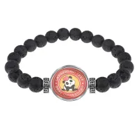 Браслет из лавы 8 мм Скучаю по тебе BSL-0164