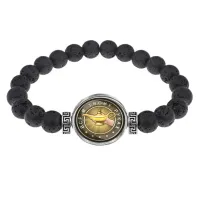 Браслет из лавы 8мм Все в твоих руках BSL-0171