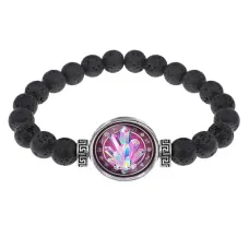 Браслет из лавы 8 мм Магический кристалл BSL-0175