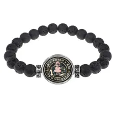 Браслет из лавы 8 мм Хотей BSL-0203