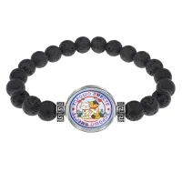 Браслет из лавы 8 мм Хорошо вместе BSL-0231