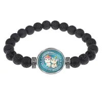 Браслет из лавы 8 мм С тобой навсегда BSL-0233