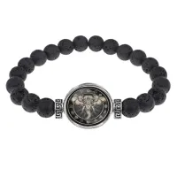 Браслет из лавы 8 мм Слон BSL-0246