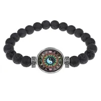 Браслет из лавы 8 мм Ба-Гуа BSL-0254