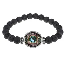 Браслет из лавы 8 мм Ба-Гуа BSL-0254