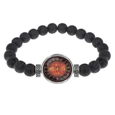 Браслет из лавы 8 мм Валькирия BSL-0258