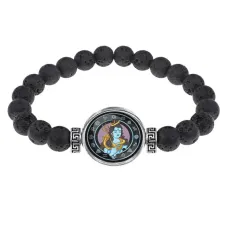 Браслет из лавы 8 мм Шива BSL-0259