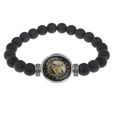 Браслет из лавы 8 мм Велес BSL-0260