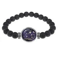Браслет из лавы 8 мм Знаки Зодиака - Стрелец BSL-0320