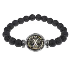 Браслет из лавы 8 мм Руна Гебо BSL-0343