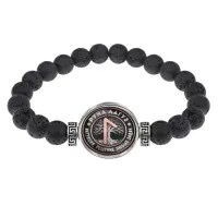 Браслет из лавы 8 мм Руна Лагуз BSL-0346
