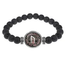 Браслет из лавы 8 мм Руна Уруз BSL-0348