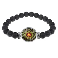 Браслет из лавы 8 мм Пацифик BSL-A002