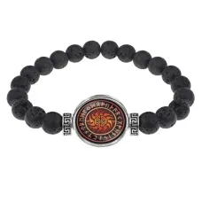 Браслет из лавы 8 мм Коловрат BSL-A014