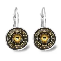Серьги Глаз и фазы Луны SEAP-0173