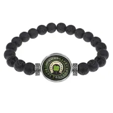 Браслет из лавы 8 мм На счастье и удачу BSL-A016