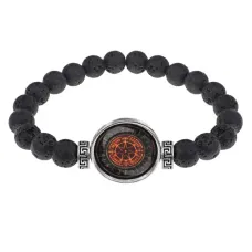 Браслет из лавы 8 мм Волшебная звезда BSL-A023