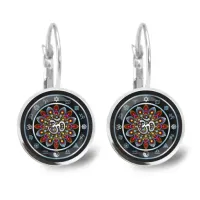 Серьги Мандала Ом SEAP-0188