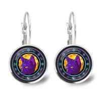 Серьги Лунный кот SEAP-0191