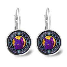 Серьги Лунный кот SEAP-0191