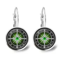 Серьги Крест с глазом и клинками SEAP-0194