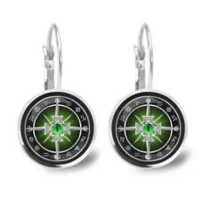 Серьги Крест с глазом и клинками SEAP-0194