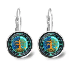 Серьги Дерево Ночи и Дня SEAP-0197