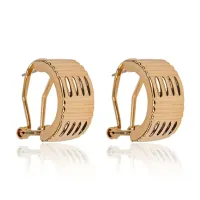 Серьги с итальянским замком, цвет золотой UD131-g