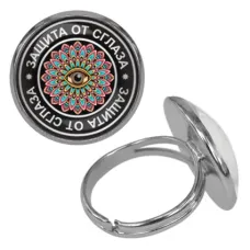 Безразмерное кольцо Защита от сглаза KLF-0015