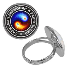 Безразмерное кольцо Инь-Ян KLF-0020