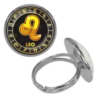 Безразмерное кольцо Знаки Зодиака - Лев KLF-0028