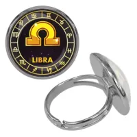 Безразмерное кольцо Знаки Зодиака - Весы KLF-0030