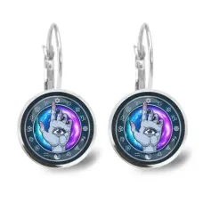 Серьги Рука с глазом SEAP-0225