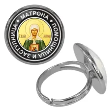 Безразмерное кольцо Святая блаженная Матрона Московская KLF-0092