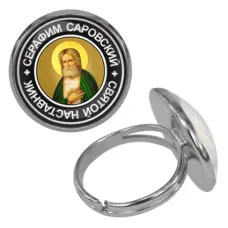 Безразмерное кольцо Святой преподобный Серафим Саровский KLF-0094