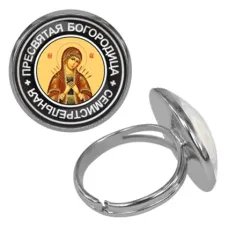 Безразмерное кольцо Пресвятая Богородица (Семистрельная) KLF-0095