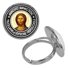 Безразмерное кольцо Иисус Христос KLF-0098